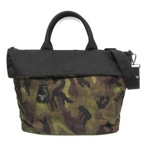 PRADA Black Leather Shoulder Bag